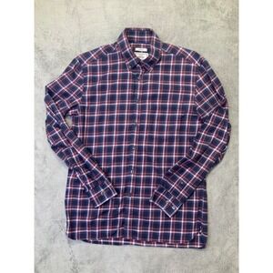 Jos. A. Bank Shirt Mens "M" Purple Stretch Tailored Fit Button Down Cotton EUC